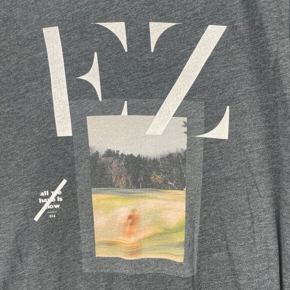 Ezekiel Graphic Tee Women’s Medium Heather Gray Oversized Skater Y2K Grunge - Picture 3 of 6